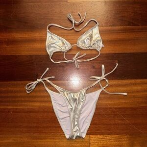 Silver Bikini Set